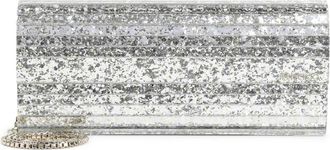 Jimmy Choo London Clutches, female, Gray, Size: ONE SIZE Champagne Sweetie Elegant Evening Clutch Bag