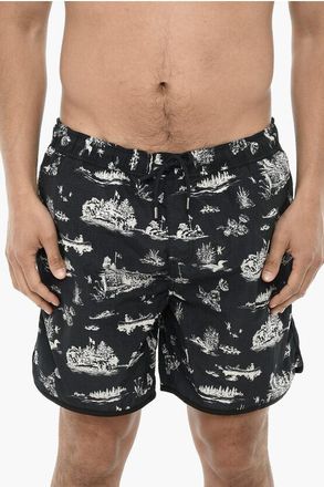 Woolrich Patterned Nylon Boxer Swim Shorts size Xxl