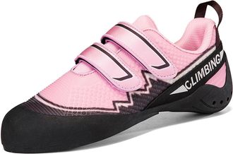 Generic Unisex Anti-Slip Wear-Resistant Climbing Shoes - Outdoor Lightweight Bouldering Climbing Training Shoes for Women (Black Pink,9.5)
