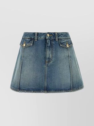 Alexander McQueen denim mini skirt