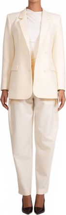 Parentezi Olympia Straight Leg Trousers In Vanilla