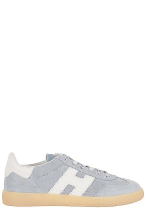 Hogan Blue Cool Laced Side-Logo Suede Sneakers