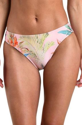 L'agence Nicole Colorful Palm Bikini Bottoms in Pink Multi at Nordstrom, Size X-Small