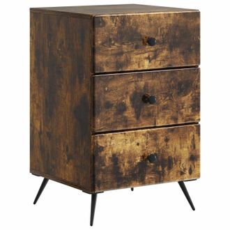vidaXL Armario De Noche Roble Ahumado 43 X 41 X 66,5 Cm Vidaxl