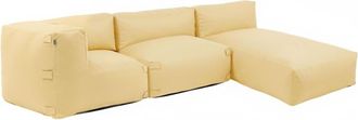 Oviala Sal&oacute;n de jard&iacute;n modular 3 plazas amarillo claro