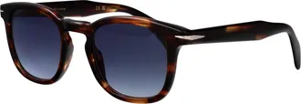 Eyewear by David Beckham Mens Sunglasses Db 1221-S Brown Horn Acetate