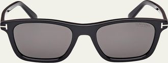 Tom Ford Mens Barron Acetate Square Sunglasses
