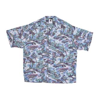 Element Short Sleeve Shirts - Heren - Korte mouwen Overhemden - Blauw - L - Overhemden