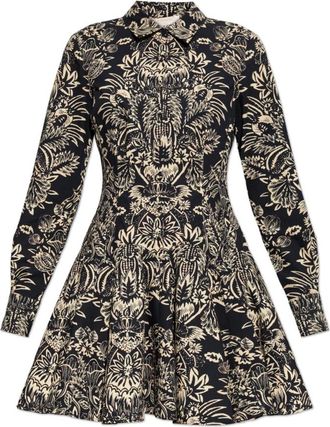 Ulla Johnson Taliah Dress - Dames - Shirt Kleedjes - Zwart - 3XS - Katoen - Kleedjes
