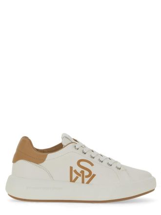 Stuart Weitzman White Logo Sneakers