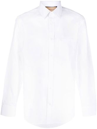Gucci Overhemd met borduurwerk - Wit