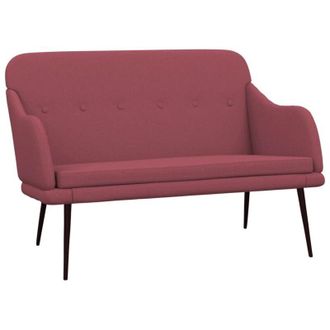 vidaXL Panca Rosso Vino 110x76x80 cm in Tessuto vidaXL