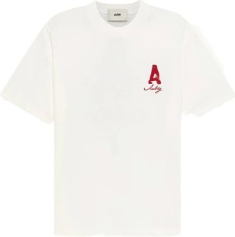 Autry T-shirt met ronde hals - Heren - T-shirts - Wit - L - Tops