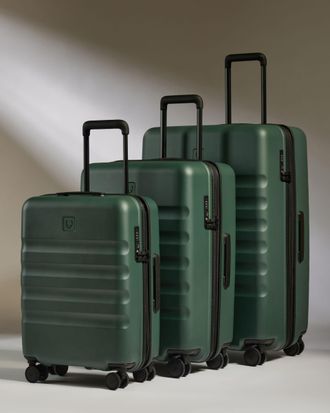 Antler Suitcase Set In Antler Green - Icon Stripe