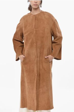 Salvatore Santoro Suede Coat with Snap Buttons size 42