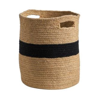 Nearly Natural 13.5-in Handmade Natural Cotton Basket Planter in Beige at Nordstrom