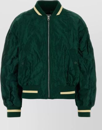 Loewe tech fabric bomber jacket quilted texture