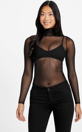 Guess Margo Mesh Knit Top