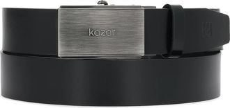 Kazar Leonardoss Riem - Heren - Riemen - Zwart - 120 CM - Leer - Accessoires