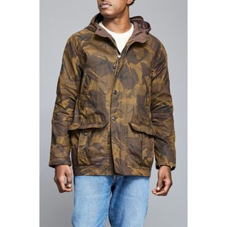 Billy Reid Waxed Lodge Jacket in Brown at Nordstrom, Size X-Large