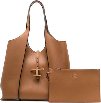 Tod's Medium T Timeless Leather Tote Bag