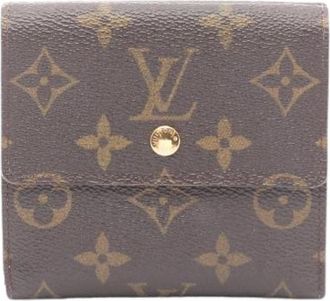 Louis Vuitton Pre-owned Wallets, female, Brown, Size: ONE SIZE Pre-owned Portefeuille Elise Monogram Wallet