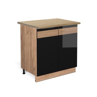 Vicco Armario Para Horno Empotrado R-line, Antracita Casa De Campo, 60 Cm, Et M&aacute;rmol Vicco