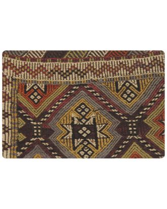 Pasargad Home Vintage Turkish Kilim Wool Pillow Case