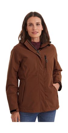 Killtec Outdoorjacke KILLTEC KOW 140 WMN JCKT, Damen, Gr. 44, rot (rostrot), Oberstoff: 100% Polyester, Futter: 100% Polyester, Wattierung: 100% Polyester, Ja