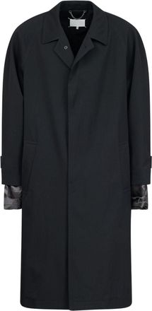 Maison Margiela Anonymity of the lining coat - men - Cotton/Acetate/Virgin Wool/Viscose - 42 - Black