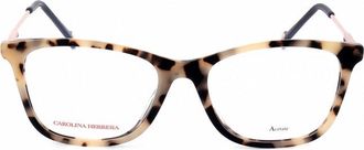 Carolina Herrera Ladies Brown Rectangular Eyeglass Frames HER 0118/G-2