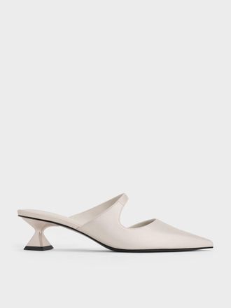 Charles & Keith Vada Asymmetric Sculptural Heel Pumps