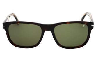 David Beckham Tortoiseshell Rectangle Sunglasses - Brown