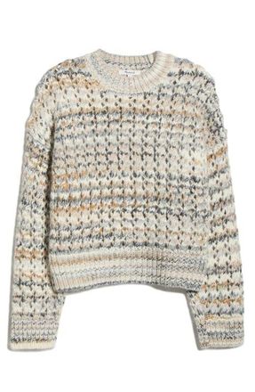 Madewell Stripe Open Stitch Sweater in Sandstone Spacedye at Nordstrom, Size Xx-Large