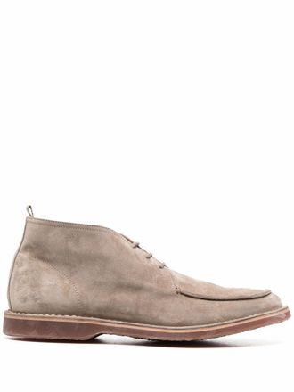 Officine Creative Kent 002 lace-up boots - men - Calf Suede/Leather/Rubber - 40 - Neutrals