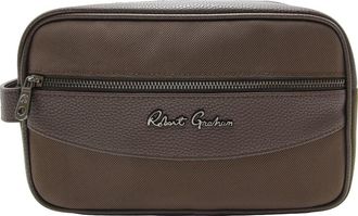 Robert Graham Skipper Faux Leather Dopp Kit in Brown at Nordstrom Rack