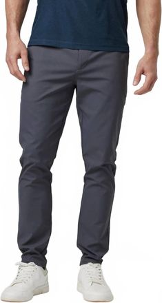 Vuori Clothing Cascade Tech Chino Pant In Charcoal