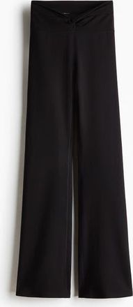H&M Flared Yoga Leggings With Softmove in Black at Nordstrom, Size Xx-Large