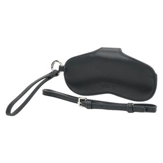 Estro & Luminara Genuine Leather Glasses Case - female - Estro - Accessories - Black - ONE SIZE - Accessories