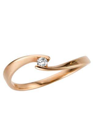 Firetti Goldring »Schmuck Geschenk Gold 333 Damenring Verlobungsring Goldring Solitär«