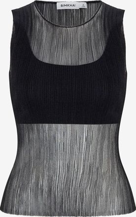 SIMKHAI Leicht transparentes Tanktop Oakley