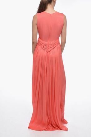 Costarellos Maxidress Drappeggiato in Lurex con Dettaglio Cut-out Costarellos