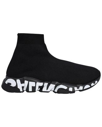 Balenciaga Mens Polyamide Speed Graffiti Sneaker (Authentic Pre-Loved)