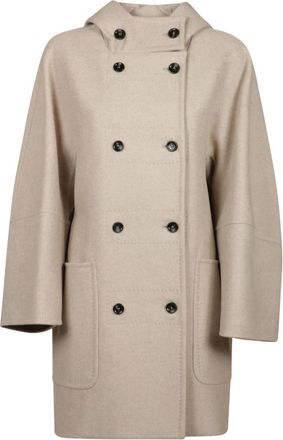 Max Mara Beige Jas voor een stijlvolle look - Dames - Mantel - Beige - 4XS - Jassen