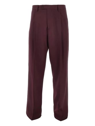 Mars&eacute;m pleated trousers - Red