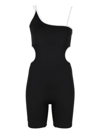 P.E Nation cut-out jumpsuit - women - Elastane/Recycled Polyester - L - Black
