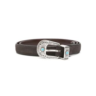 Eraldo Engraved-detail Suede Belt