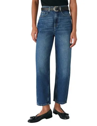 Whistles Stretch Barrel Leg Jeans in Denim at Nordstrom, Size 28