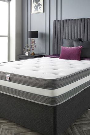 Aspire Home Accents Cashmere 1000 Pocket Tufted Mattress in White | Size: Double