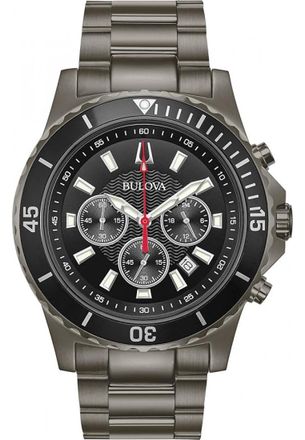 Bulova 98B337 Mens Classic Watch - Dark Grey - One Size